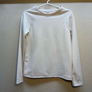 White Long Sleeve Boys Rash Guard-Old Navy